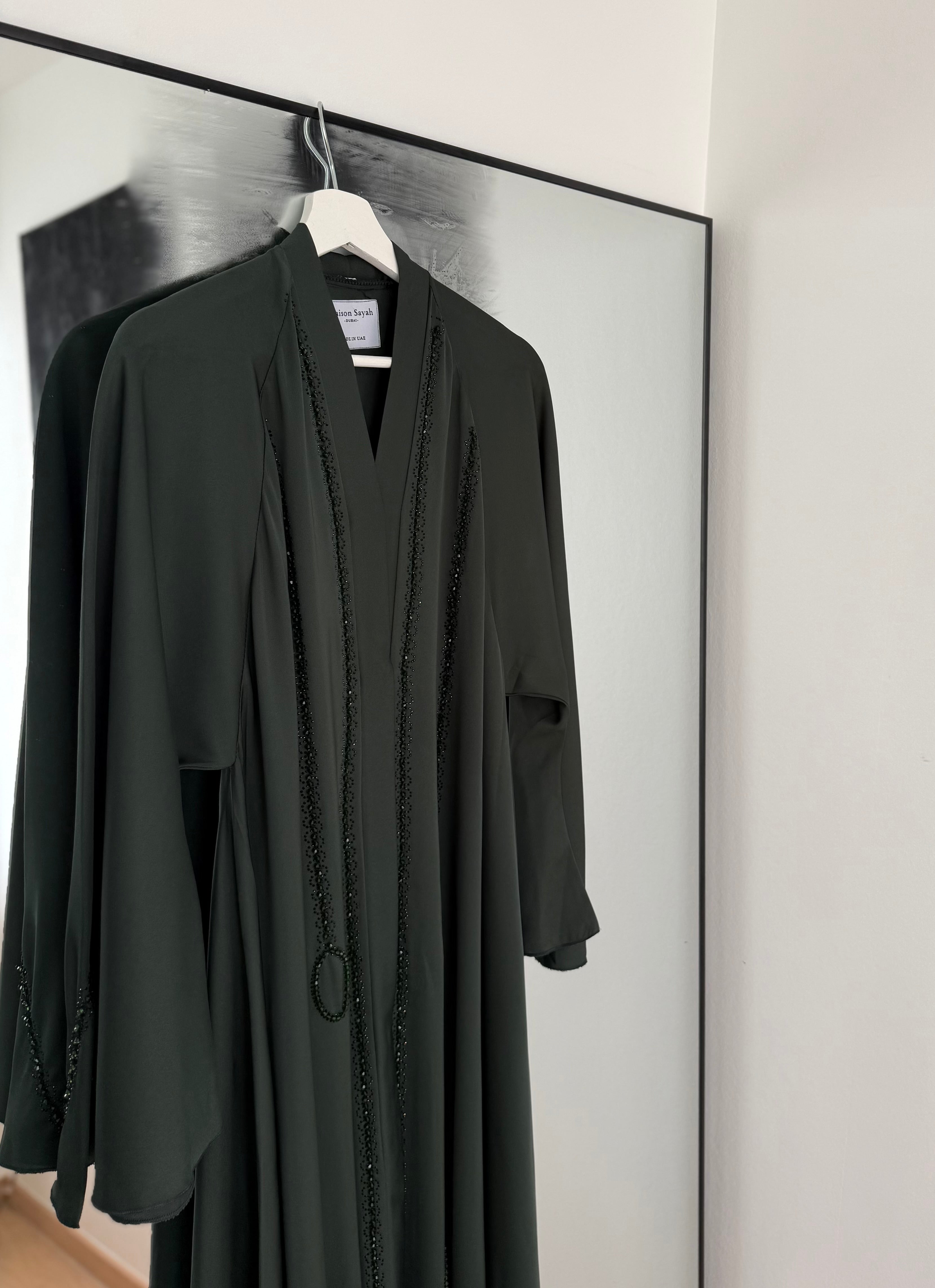 Abaya Emeraude Verte