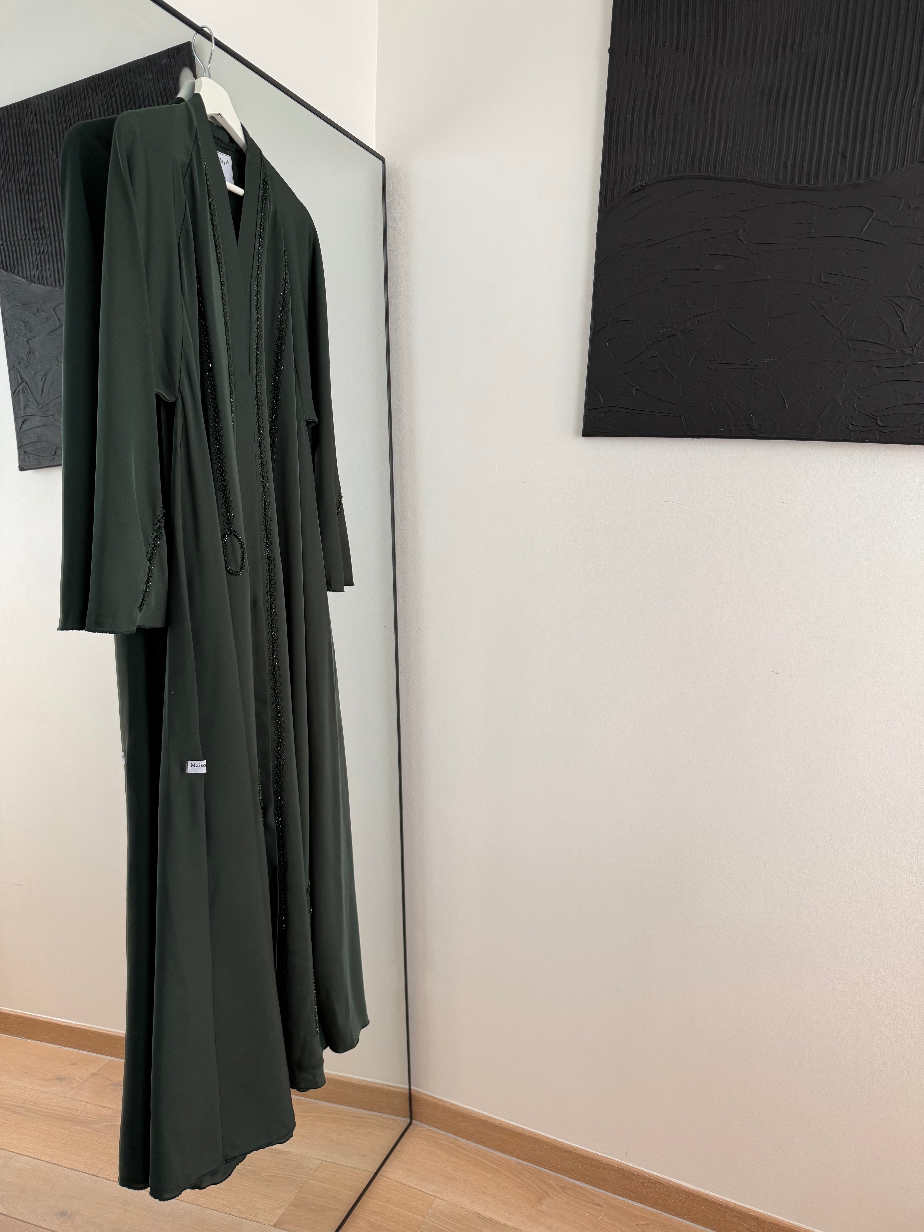 Abaya Emeraude Verte