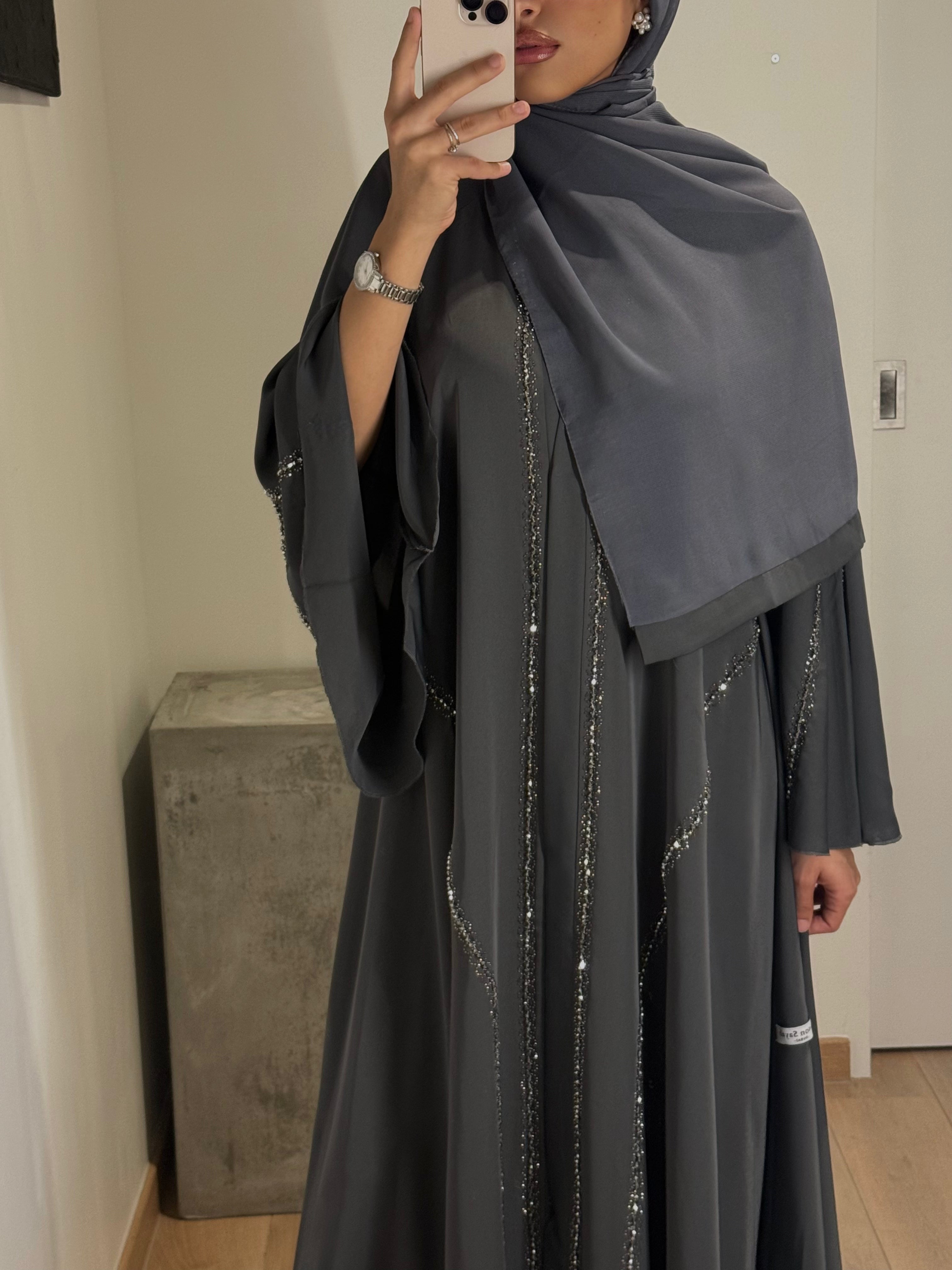 Abaya Perle Grise