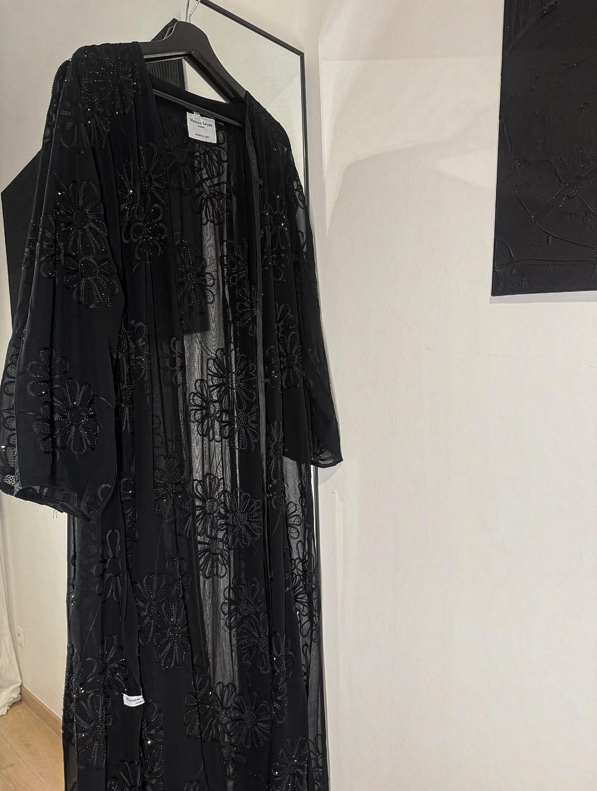 Abaya Voile Brodé