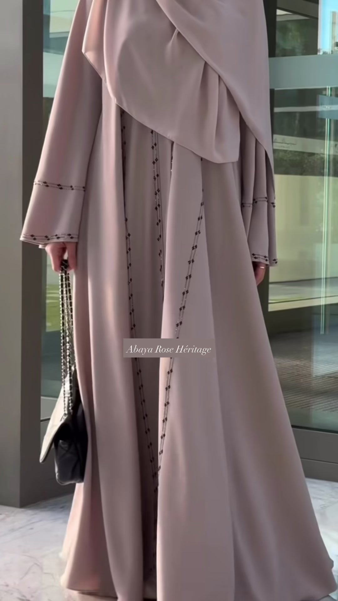 Abaya Rose Héritage